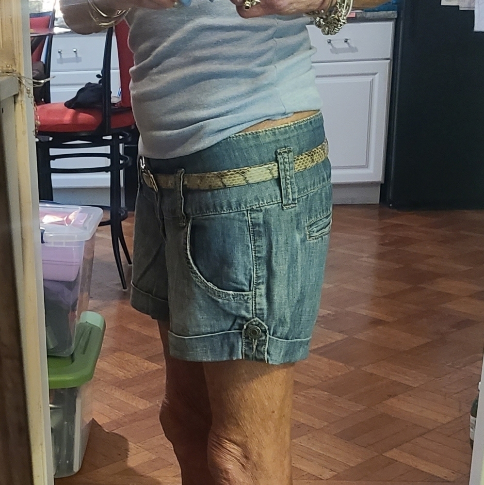 Jean Shorts W Cuff, Low Rider SZ 27 - Picture 2 of 10